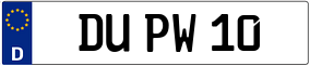 Truck License Plate